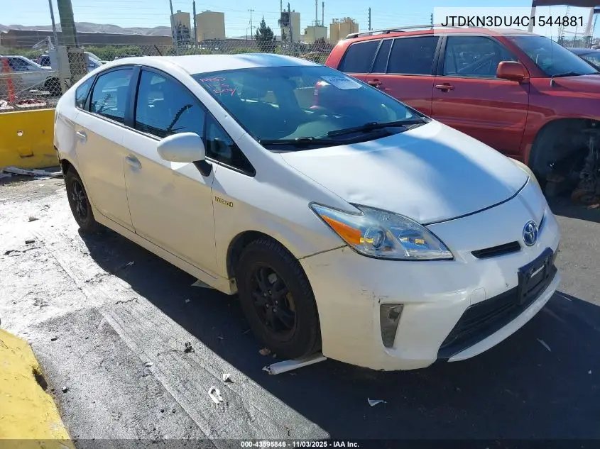 JTDKN3DU4C1544881 2012 Toyota Prius Two