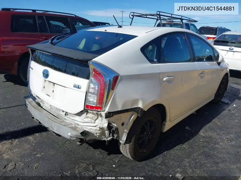 JTDKN3DU4C1544881 2012 Toyota Prius Two