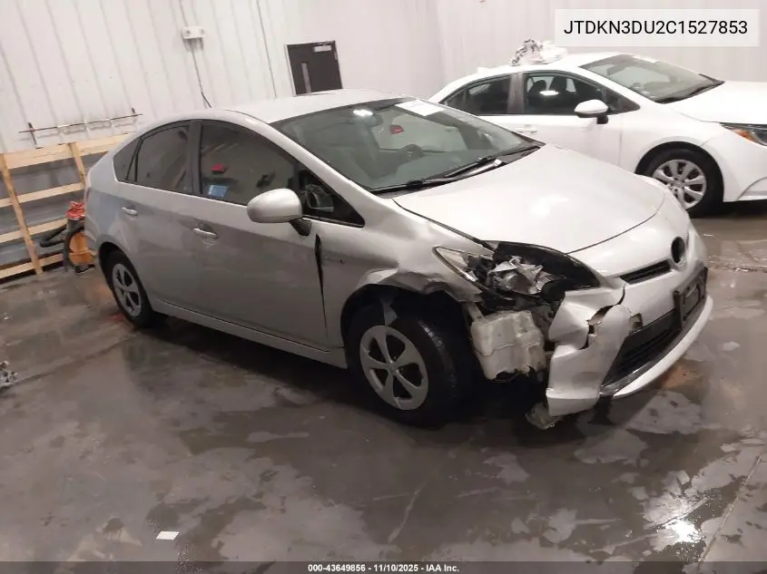 JTDKN3DU2C1527853 2012 Toyota Prius Two