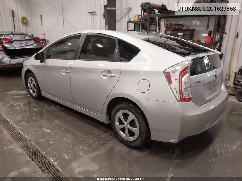 JTDKN3DU2C1527853 2012 Toyota Prius Two