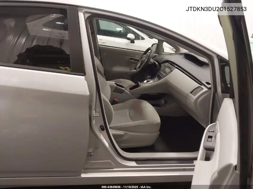 JTDKN3DU2C1527853 2012 Toyota Prius Two