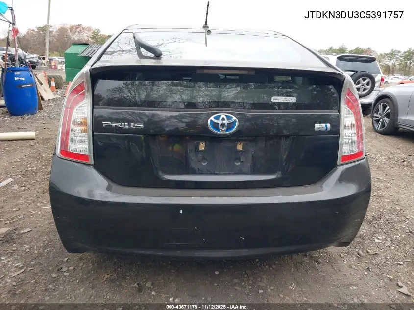 JTDKN3DU3C5391757 2012 Toyota Prius Two