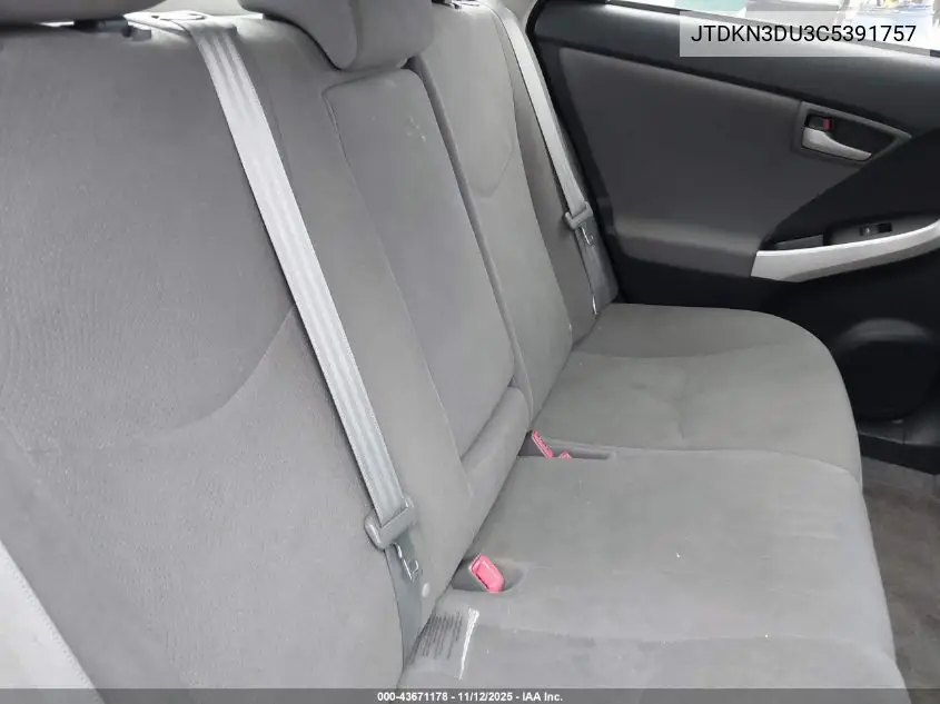 JTDKN3DU3C5391757 2012 Toyota Prius Two