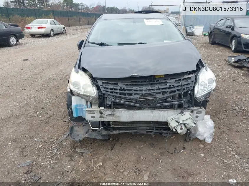 JTDKN3DU8C1573316 2012 Toyota Prius