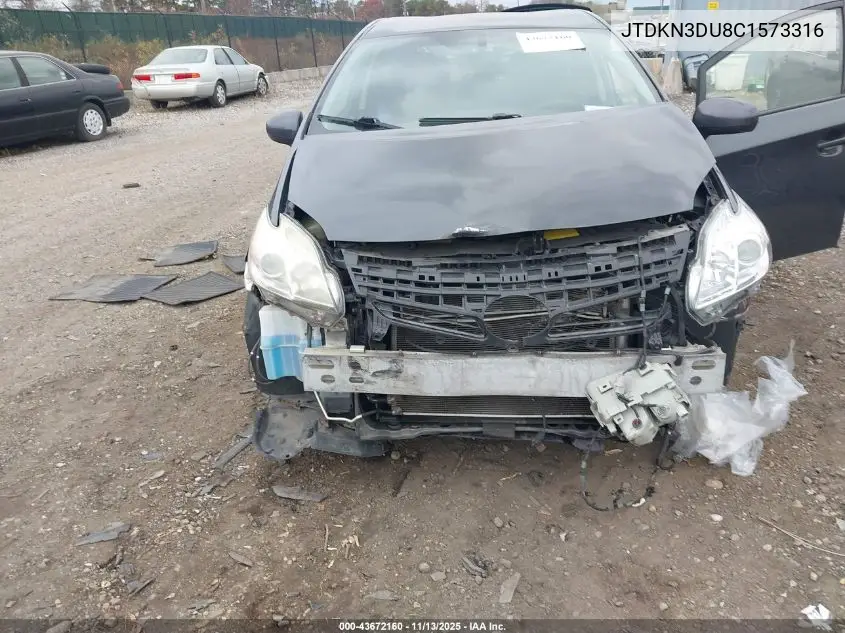 JTDKN3DU8C1573316 2012 Toyota Prius