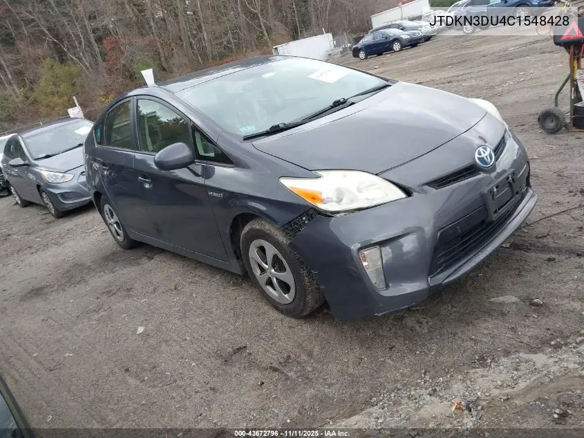 JTDKN3DU4C1548428 2012 Toyota Prius Two