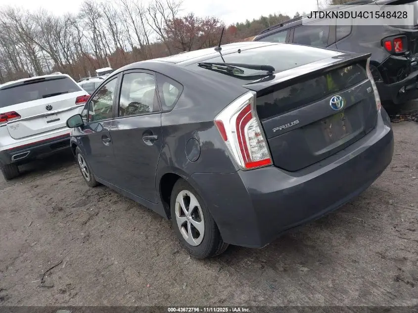 JTDKN3DU4C1548428 2012 Toyota Prius Two