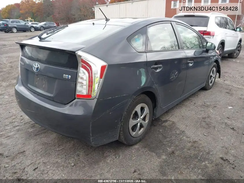 JTDKN3DU4C1548428 2012 Toyota Prius Two