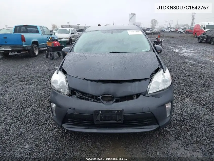 JTDKN3DU7C1542767 2012 Toyota Prius Four