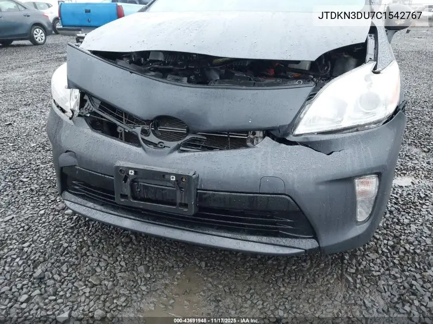 JTDKN3DU7C1542767 2012 Toyota Prius Four