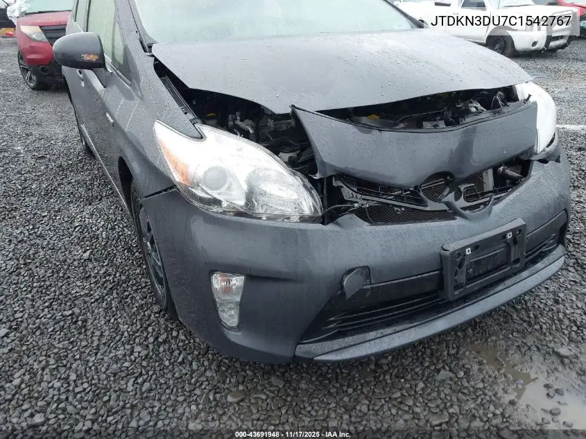 JTDKN3DU7C1542767 2012 Toyota Prius Four