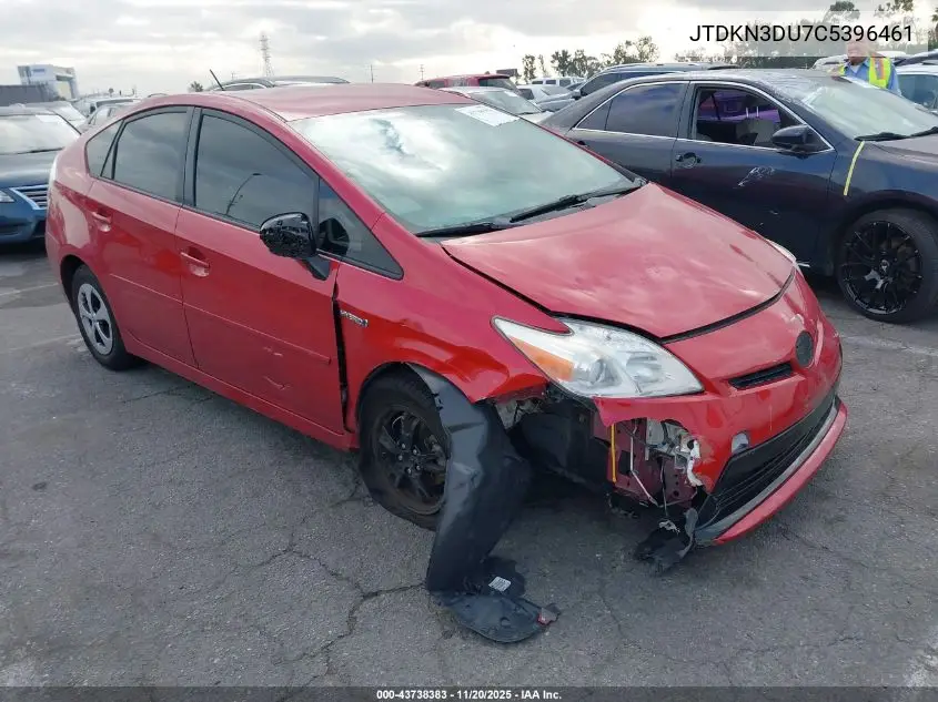 JTDKN3DU7C5396461 2012 Toyota Prius Two