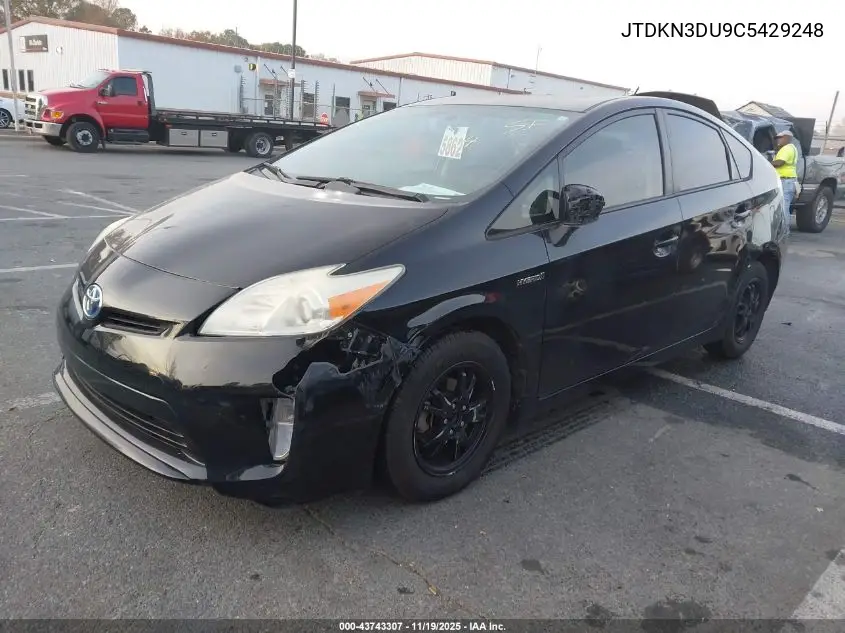 JTDKN3DU9C5429248 2012 Toyota Prius Three