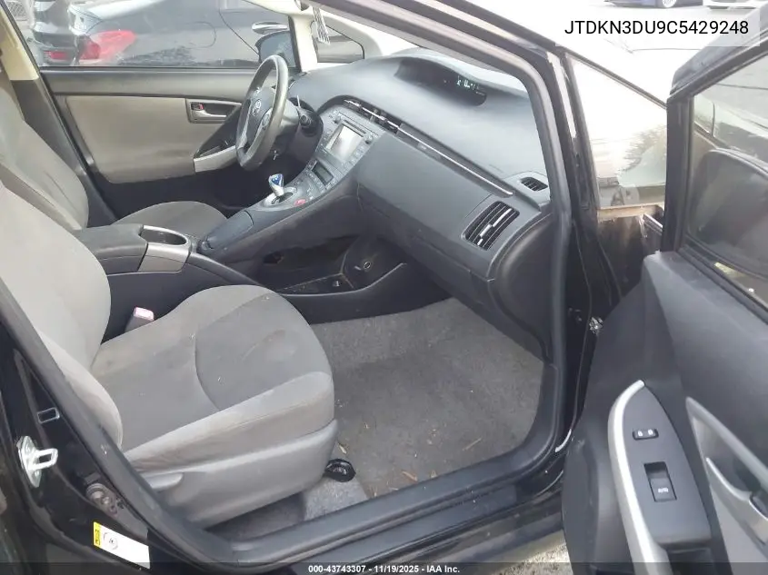 JTDKN3DU9C5429248 2012 Toyota Prius Three