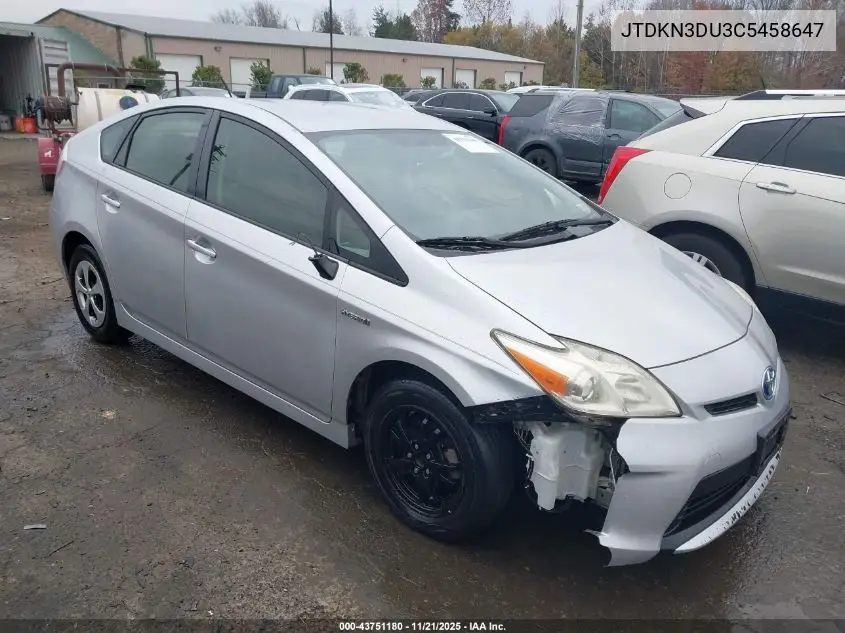 JTDKN3DU3C5458647 2012 Toyota Prius Two