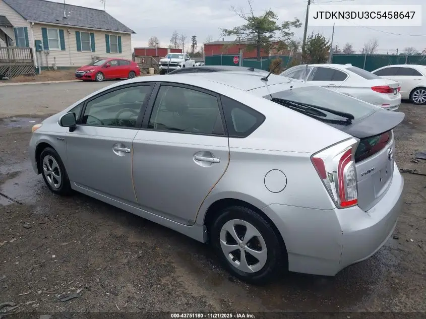 JTDKN3DU3C5458647 2012 Toyota Prius Two