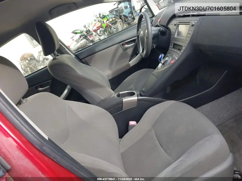 JTDKN3DU7C1605804 2012 Toyota Prius Two