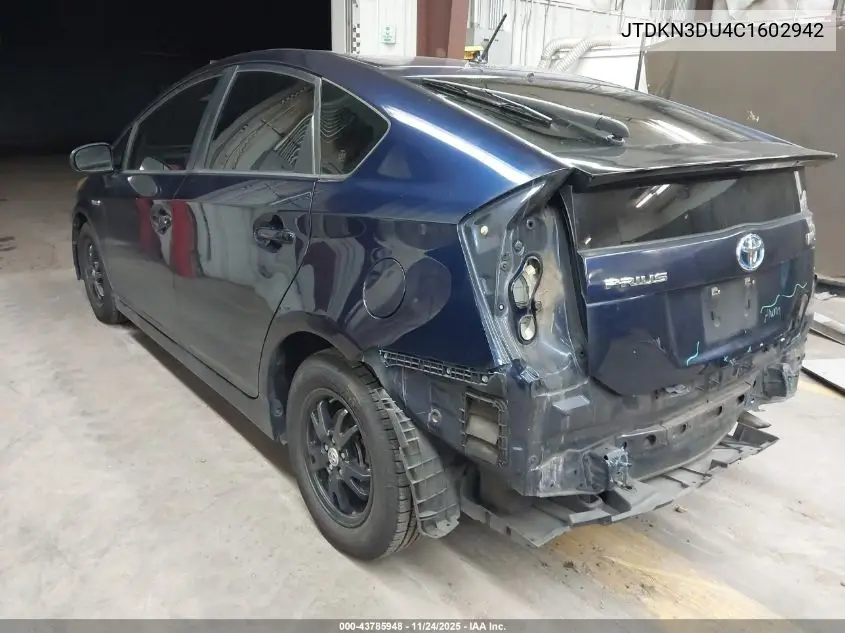 JTDKN3DU4C1602942 2012 Toyota Prius Two