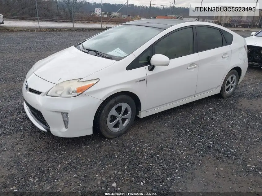 JTDKN3DU3C5523495 2012 Toyota Prius Three