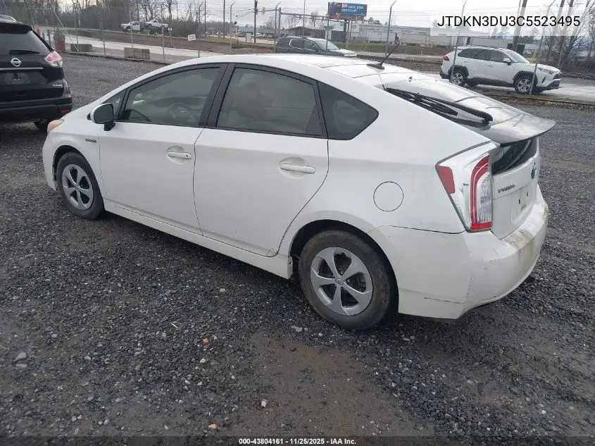 JTDKN3DU3C5523495 2012 Toyota Prius Three