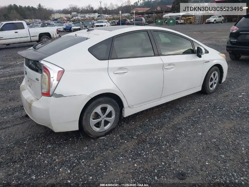 JTDKN3DU3C5523495 2012 Toyota Prius Three