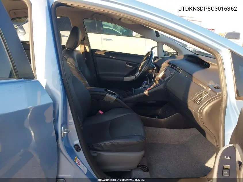 JTDKN3DP5C3016362 2012 Toyota Prius Plug-In Advanced