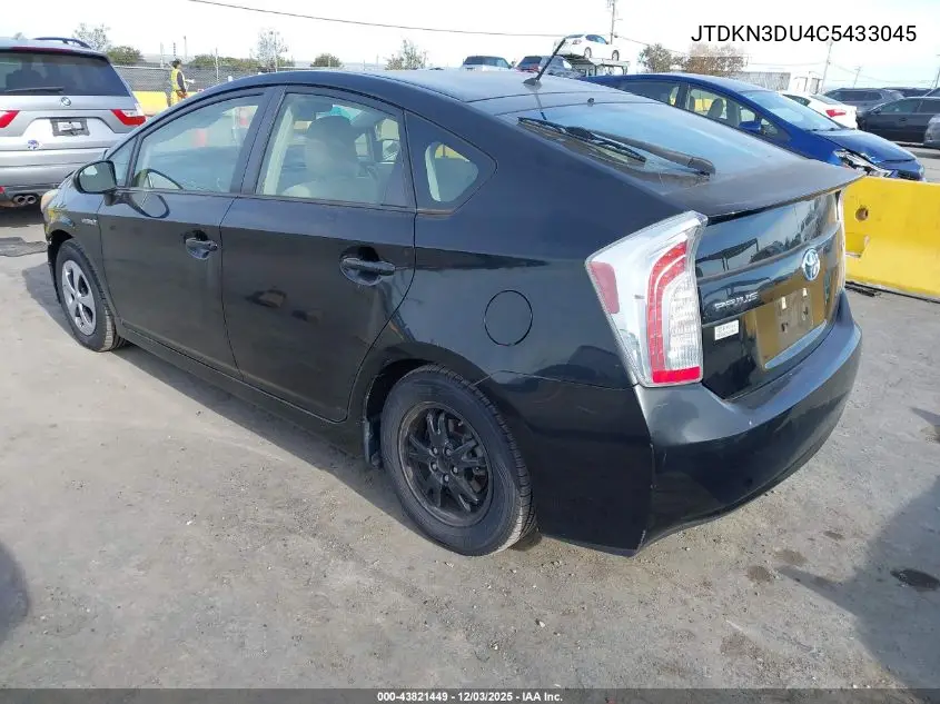 JTDKN3DU4C5433045 2012 Toyota Prius Two