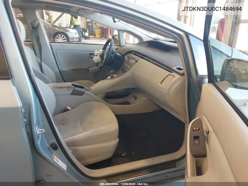 JTDKN3DU0C1484694 2012 Toyota Prius Three