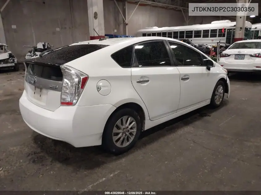 JTDKN3DP2C3030350 2012 Toyota Prius Plug-In
