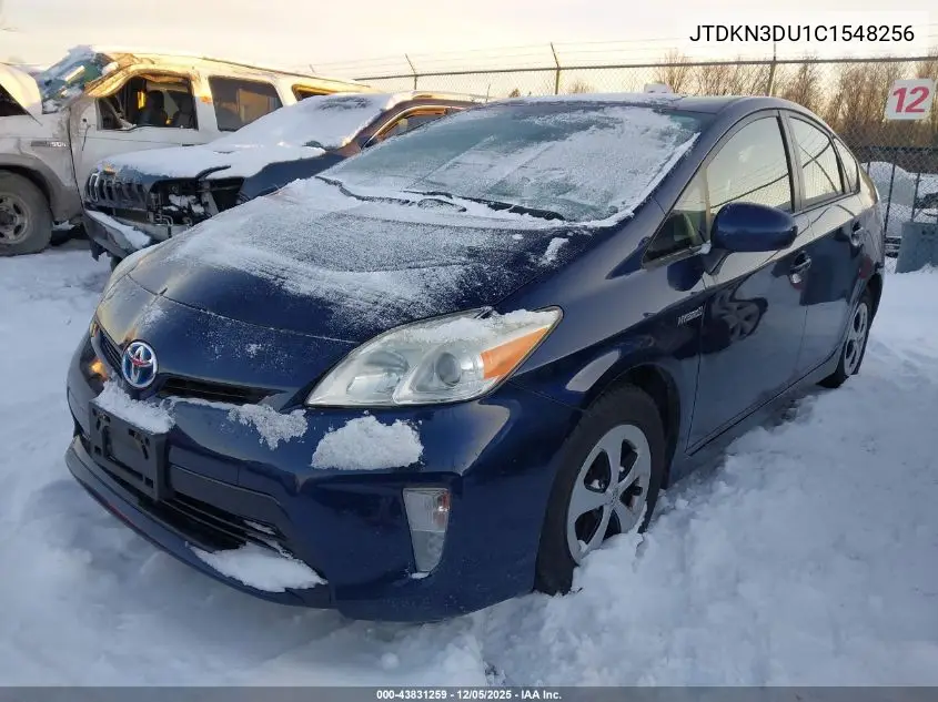 JTDKN3DU1C1548256 2012 Toyota Prius Two