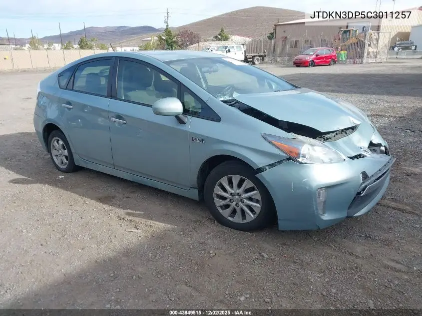 JTDKN3DP5C3011257 2012 Toyota Prius Plug-In