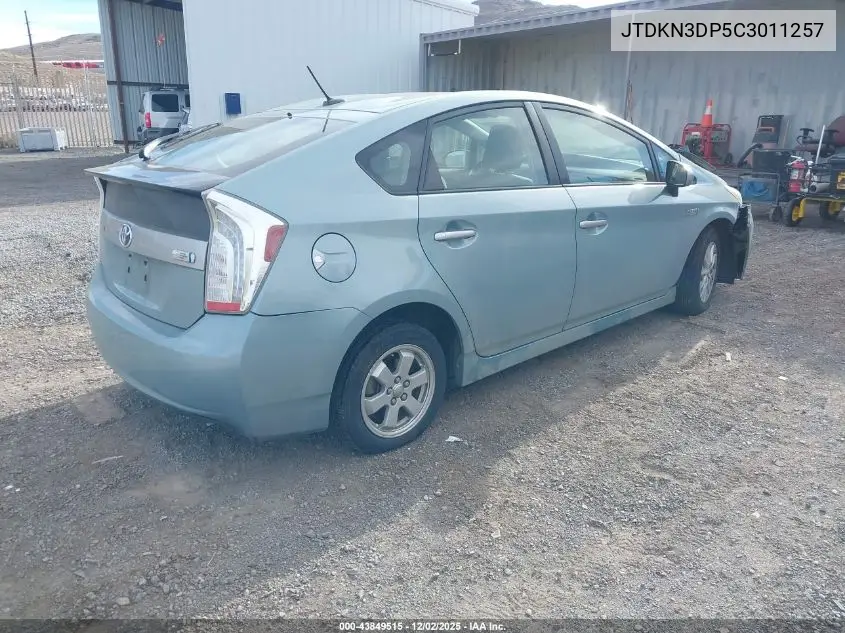 JTDKN3DP5C3011257 2012 Toyota Prius Plug-In
