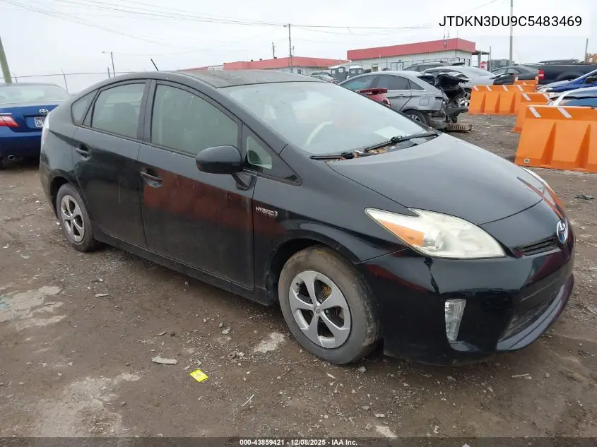JTDKN3DU9C5483469 2012 Toyota Prius Three
