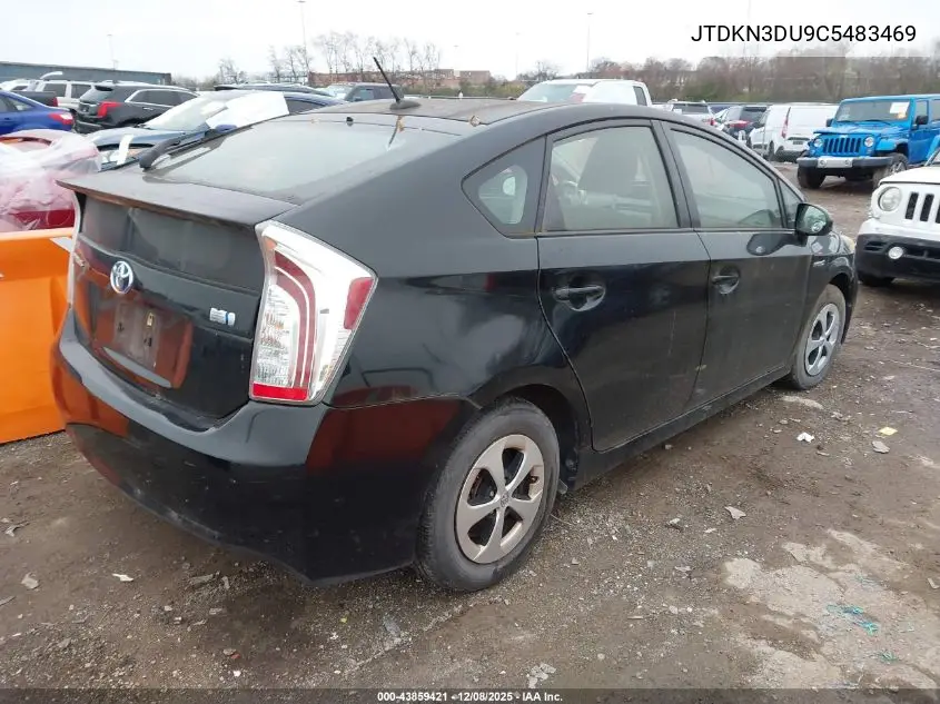 JTDKN3DU9C5483469 2012 Toyota Prius Three
