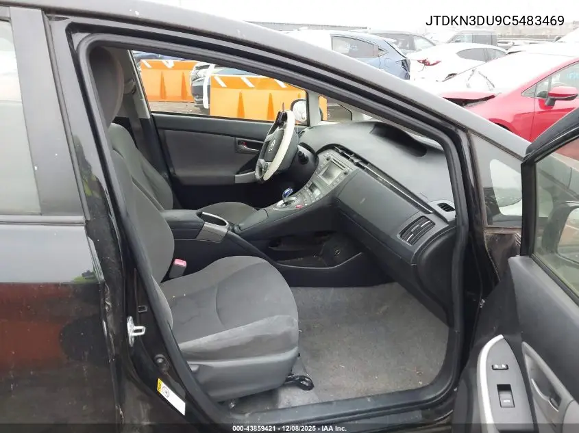 JTDKN3DU9C5483469 2012 Toyota Prius Three