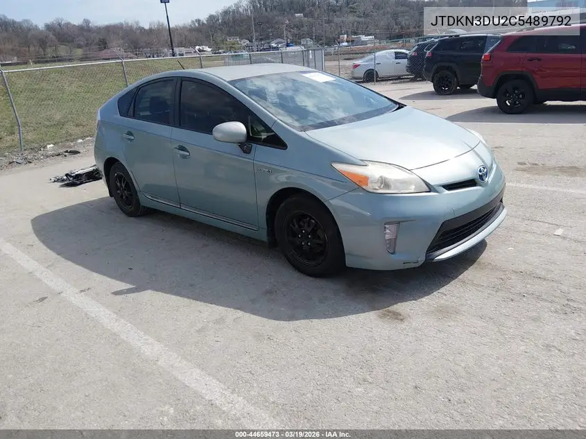JTDKN3DU2C5489792 2012 Toyota Prius Two