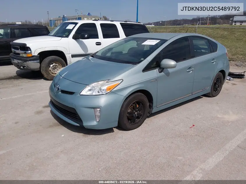 JTDKN3DU2C5489792 2012 Toyota Prius Two