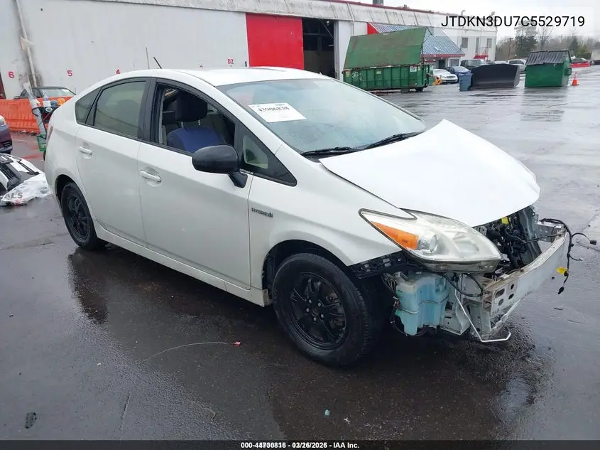 JTDKN3DU7C5529719 2012 Toyota Prius Three