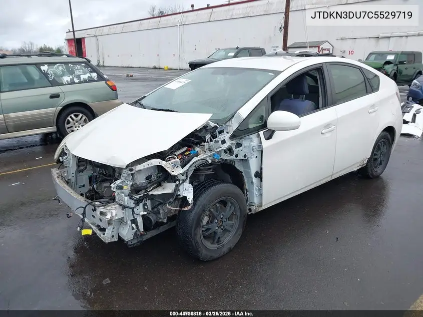 JTDKN3DU7C5529719 2012 Toyota Prius Three