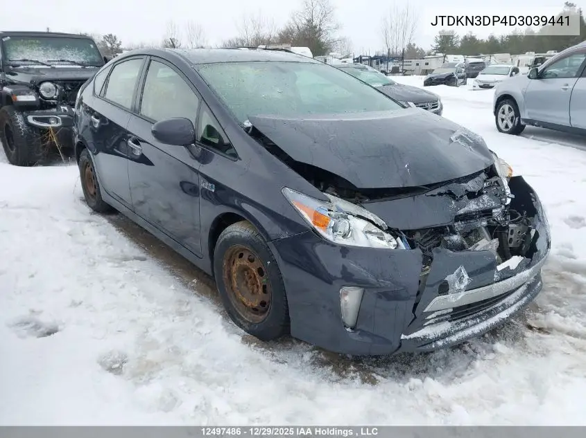JTDKN3DP4D3039441 2013 Toyota Prius Plug-In