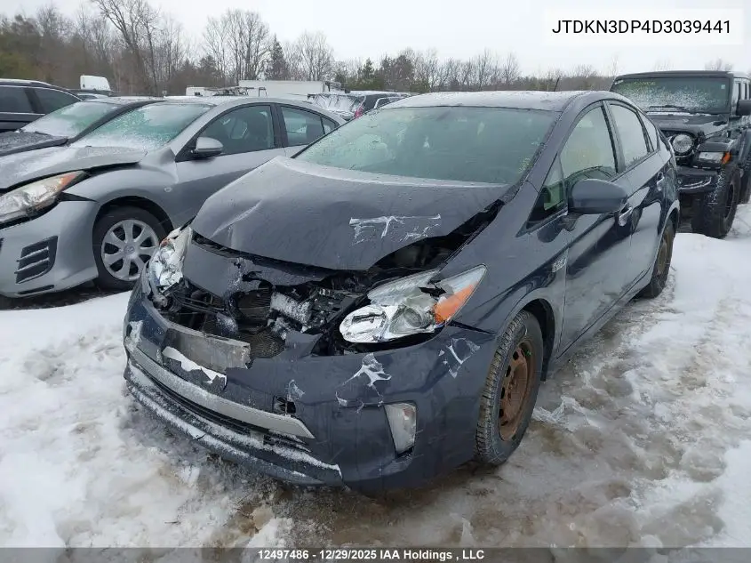 JTDKN3DP4D3039441 2013 Toyota Prius Plug-In