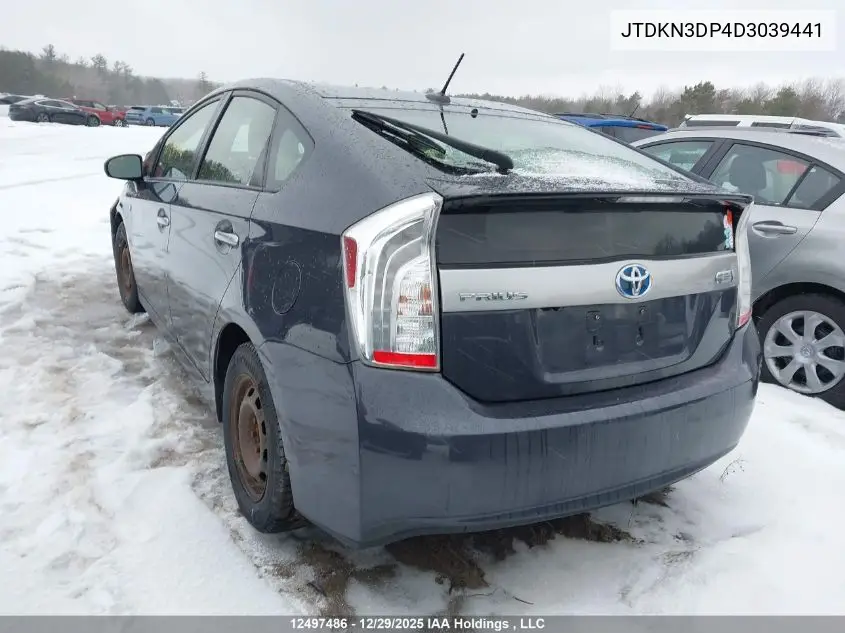 JTDKN3DP4D3039441 2013 Toyota Prius Plug-In