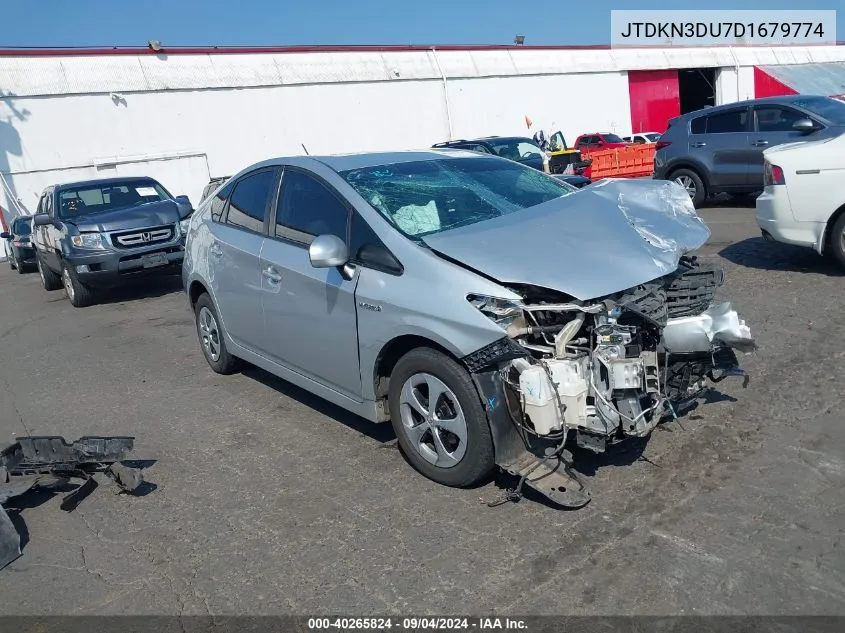 2013 Toyota Prius Three VIN: JTDKN3DU7D1679774 Lot: 40265824