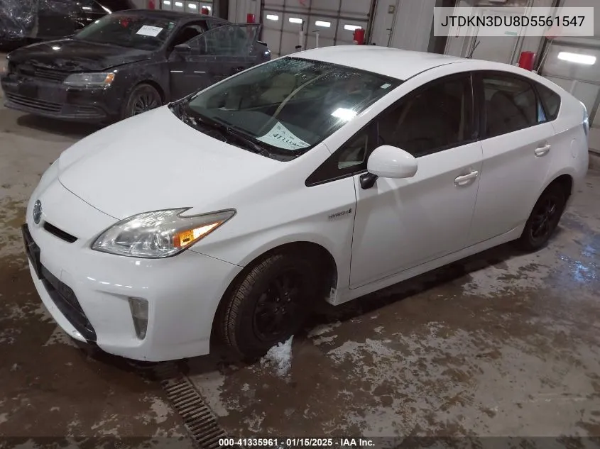 2013 Toyota Prius Two VIN: JTDKN3DU8D5561547 Lot: 41335961