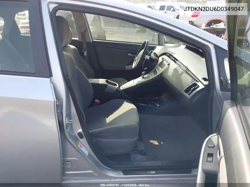 JTDKN3DU6D0349047 2013 Toyota Prius Three