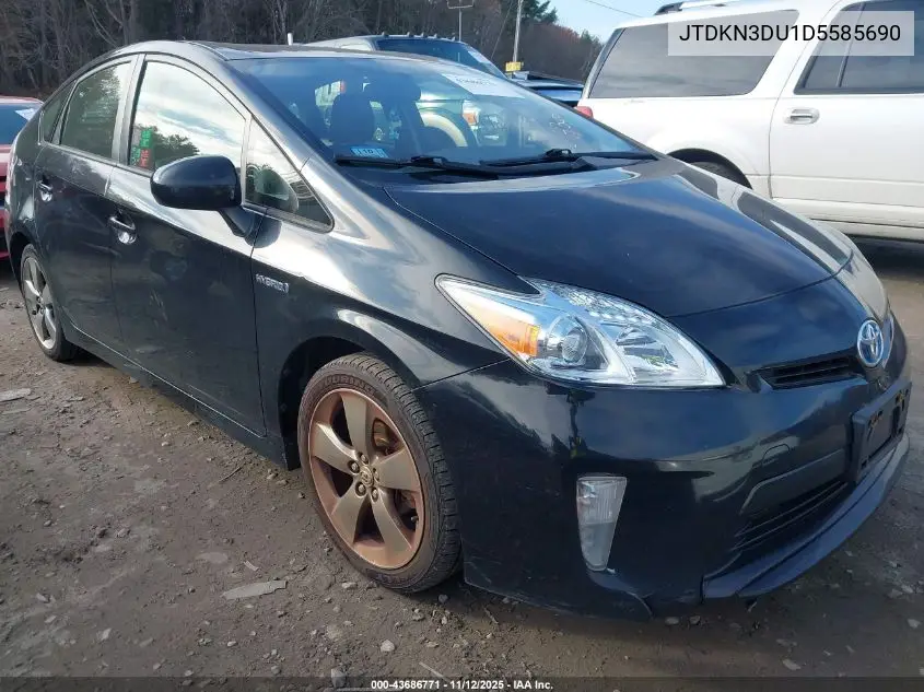 JTDKN3DU1D5585690 2013 Toyota Prius Three Se
