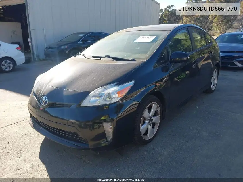 JTDKN3DU1D5651770 2013 Toyota Prius Four
