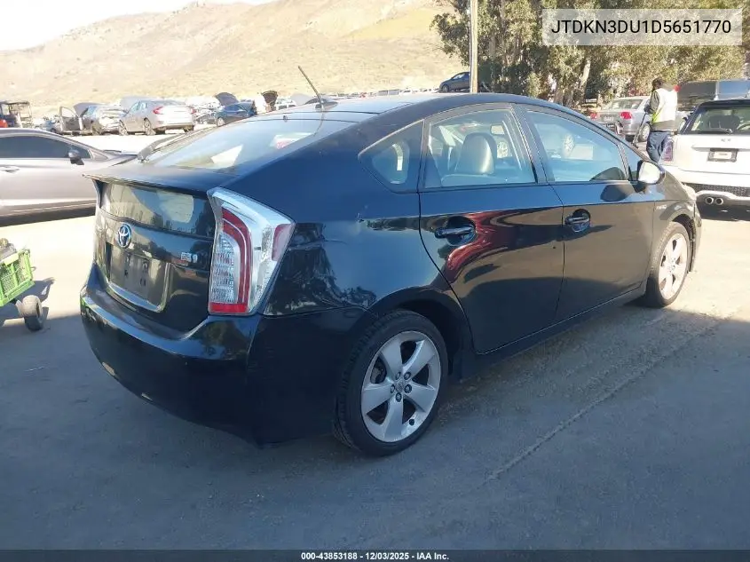 JTDKN3DU1D5651770 2013 Toyota Prius Four