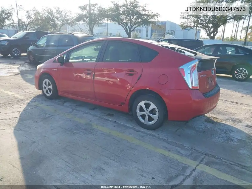 JTDKN3DU6D0347573 2013 Toyota Prius Four