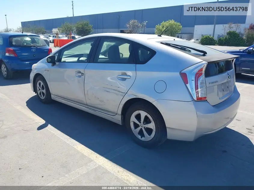 JTDKN3DU5D5643798 2013 Toyota Prius Two